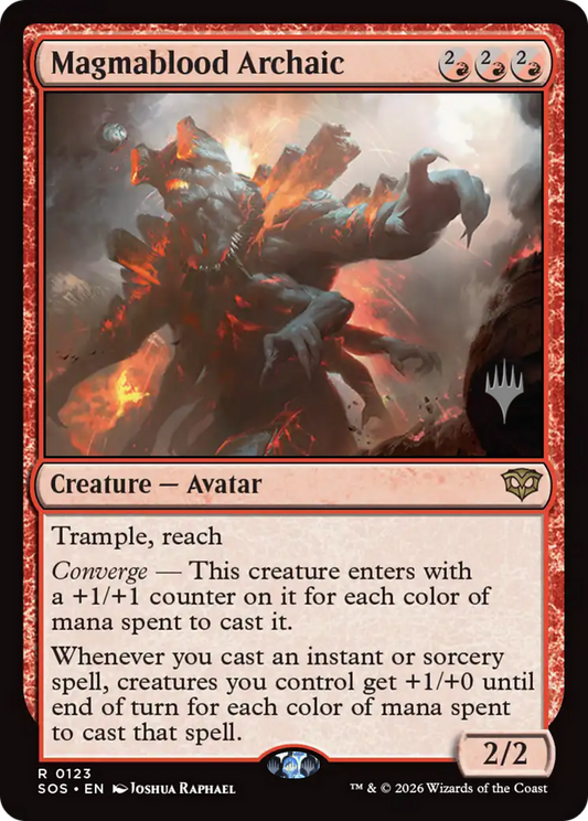 Magmablood Archaic (0123) (Promo Pack) (PSOS) - Foil