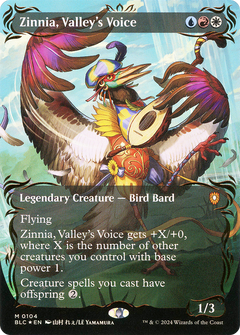 Zinnia, Valley's Voice (0104) (Borderless) (Showcase) - Raised Foil