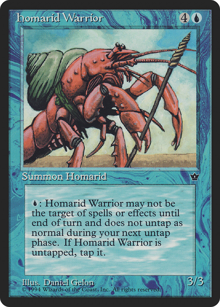 Homarid Warrior (Illus. Daniel Gelon)