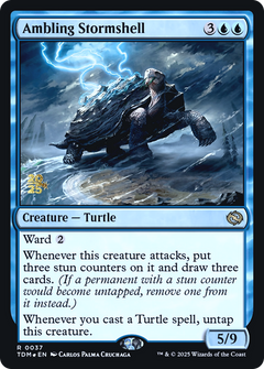 Ambling Stormshell (0037) (Prerelease) (PTDM) - Foil
