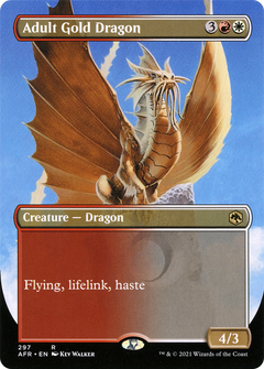 Adult Gold Dragon (297) (Borderless) - Foil