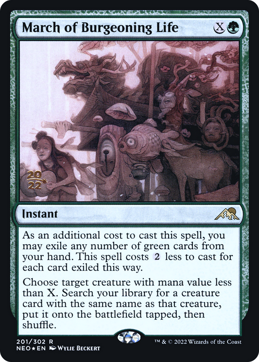 March of Burgeoning Life (201) (Prerelease) - Foil