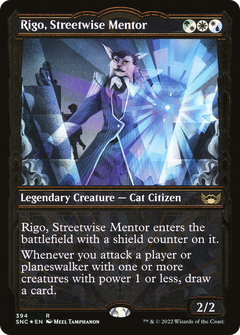 Rigo, Streetwise Mentor (394) (Showcase) - Gilded Foil