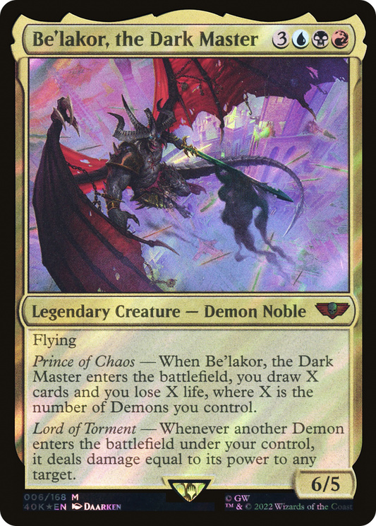 Be'lakor, the Dark Master - Surge Foil