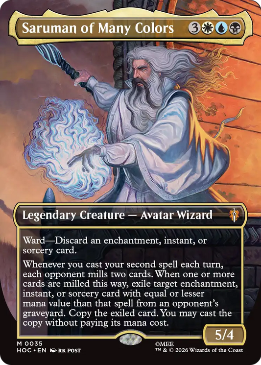 Saruman of Many Colors (0035) (Borderless) (HOC)
