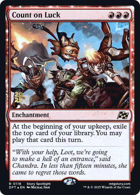 Count on Luck (0118) (Prerelease) - Foil
