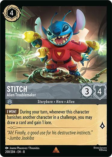 Stitch, Alien Troublemaker (0200) - Cold Foil