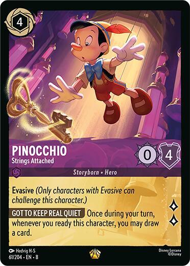 Pinocchio, Strings Attached (0061) - Cold Foil
