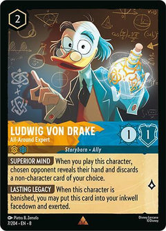 Ludwig Von Drake, All-Around Expert (0007) - Cold Foil