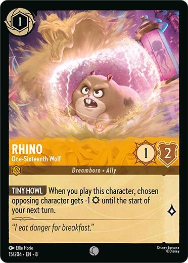 Rhino, One-Sixteenth Wolf (0015) - Cold Foil