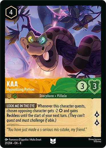 Kaa, Hypnotizing Python (0021)
