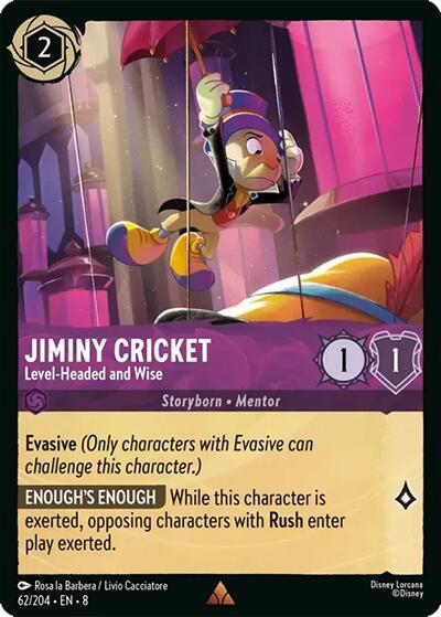 Jiminy Cricket, Level-Headed and Wise (0062) - Cold Foil