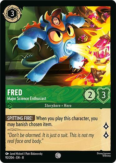 Fred, Major Science Enthusiast (0092) - Cold Foil
