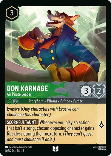 Don Karnage, Air Pirate Leader (0108) - Cold Foil