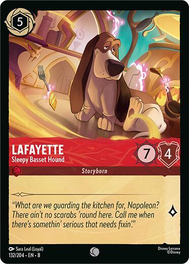 Lafayette, Sleepy Basset Hound (0132) - Cold Foil
