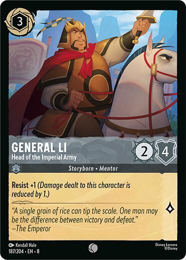 General Li, Head of the Imperial Army (0187) - Cold Foil