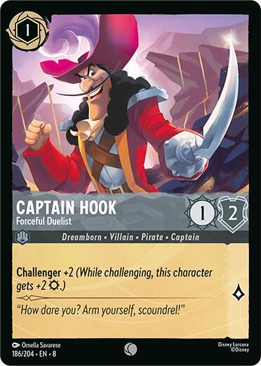 Captain Hook, Forceful Duelist (0186) - Cold Foil