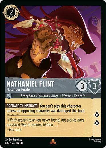 Nathaniel Flint, Notorious Pirate (0196) - Cold Foil