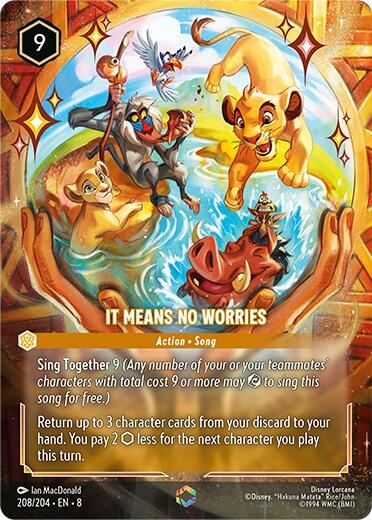 It Means No Worries (0208) - Satin Holographic Foil
