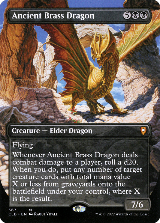 Ancient Brass Dragon (367) (Borderless)