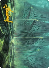 Swamp (63/81) Art Card (AONE) - Gold-Stamped Signature