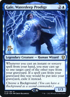 Gale, Waterdeep Prodigy (072) (Prerelease) - Foil