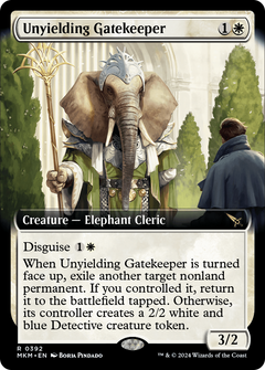 Unyielding Gatekeeper (0392) (Extended Art) - Foil