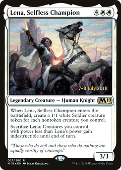 Lena, Selfless Champion (021) (Prerelease) - Foil