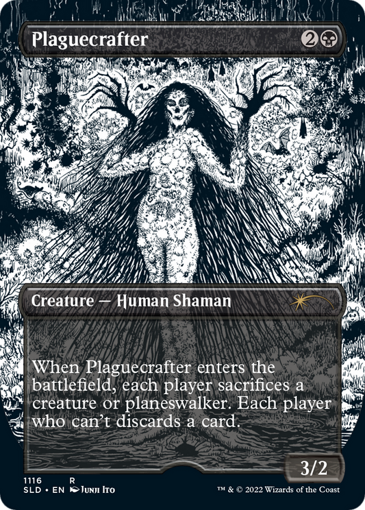Plaguecrafter (1116) (Borderless) - Foil Etched