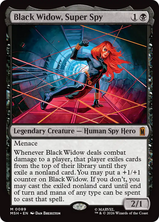 Black Widow, Super Spy (MSH) - Foil