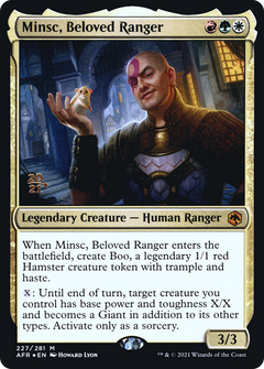 Minsc, Beloved Ranger (227) (Prerelease) - Foil