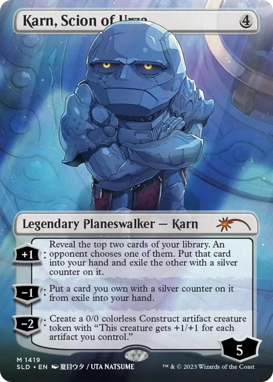 Karn, Scion of Urza (1419) (Borderless)
