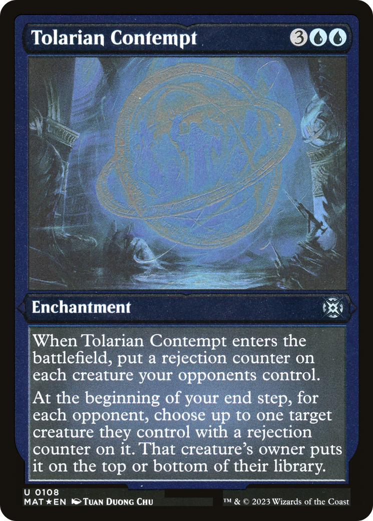 Tolarian Contempt (0108) - Foil Etched