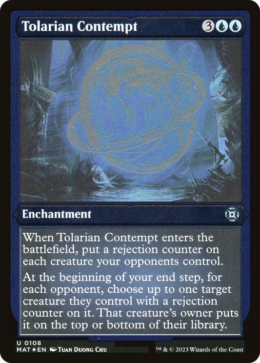Tolarian Contempt (0108) - Foil Etched