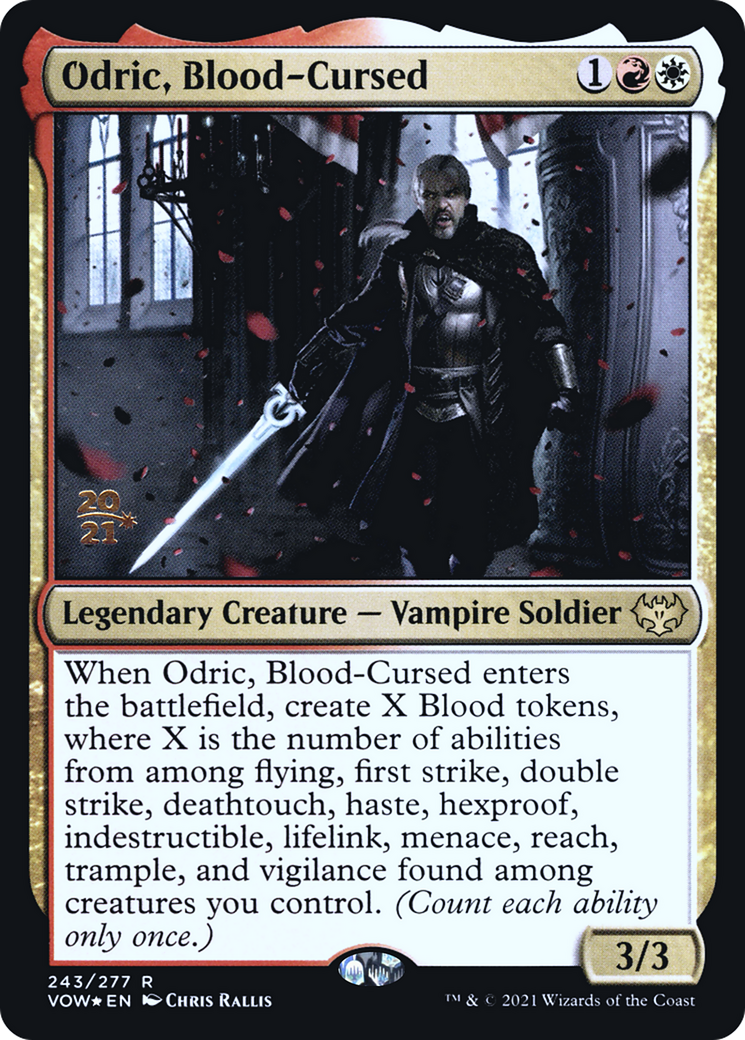 Odric, Blood-Cursed (243) (Prerelease) - Foil