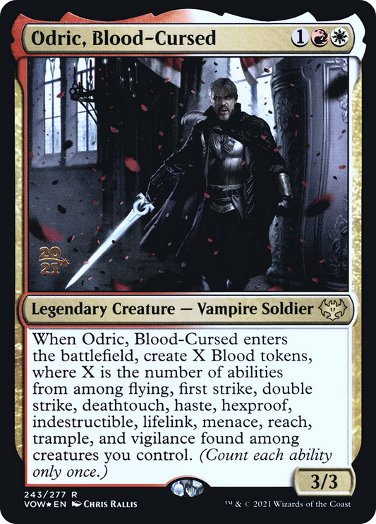 Odric, Blood-Cursed (243) (Prerelease) - Foil