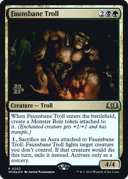 Faunsbane Troll (0203) (Prerelease) - Foil