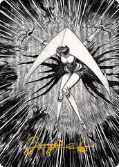 Elesh Norn, Mother of Machines (64/81) Art Card (AONE) - Gold-Stamped Signature