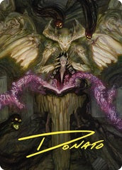 Demonic Tutor (64/81) Art Card (ACMM) - Gold-Stamped Signature