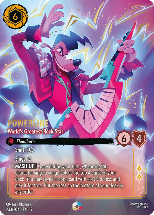 Powerline, World's Greatest Rock Star (0233) - Satin Holographic Foil
