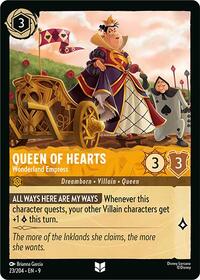 Queen of Hearts, Wonderland Empress (0023) - Cold Foil