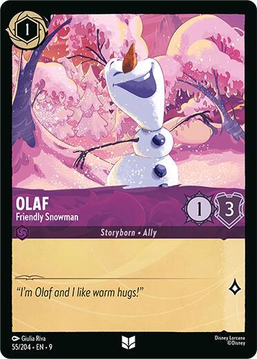 Olaf, Friendly Snowman (0055) - Cold Foil