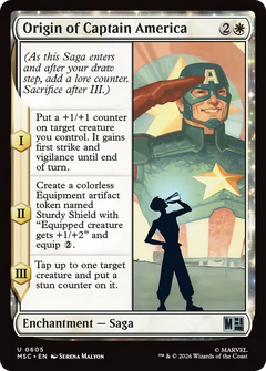 Origin of Captain America (MSC) - Foil