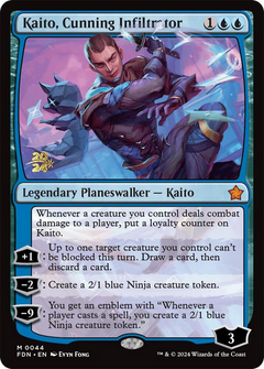 Kaito, Cunning Infiltrator (0044) (Prerelease) - Foil