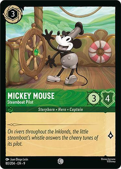 Mickey Mouse, Steamboat Pilot (0080) - Cold Foil