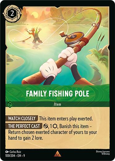 Family Fishing Pole (0100) - Cold Foil
