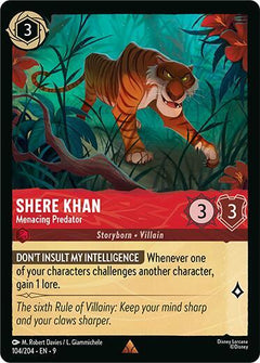 Shere Khan, Menacing Predator (0104) - Cold Foil