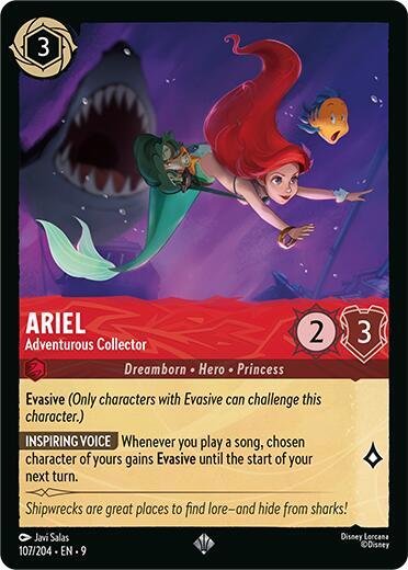 Ariel, Adventurous Collector (0107) - Cold Foil