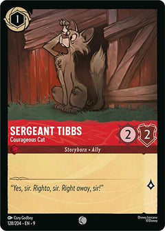 Sergeant Tibbs, Courageous Cat (0128) - Cold Foil