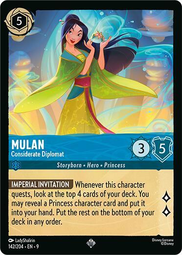 Mulan, Considerate Diplomat (0235) - Satin Holographic Foil